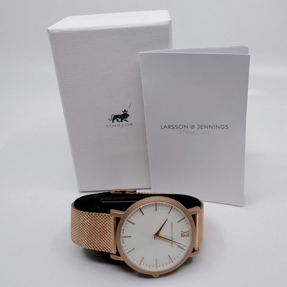 Larsson & Jennings Lugano Milanese 40MM Rose Gold Watch - Picture 7 of 10